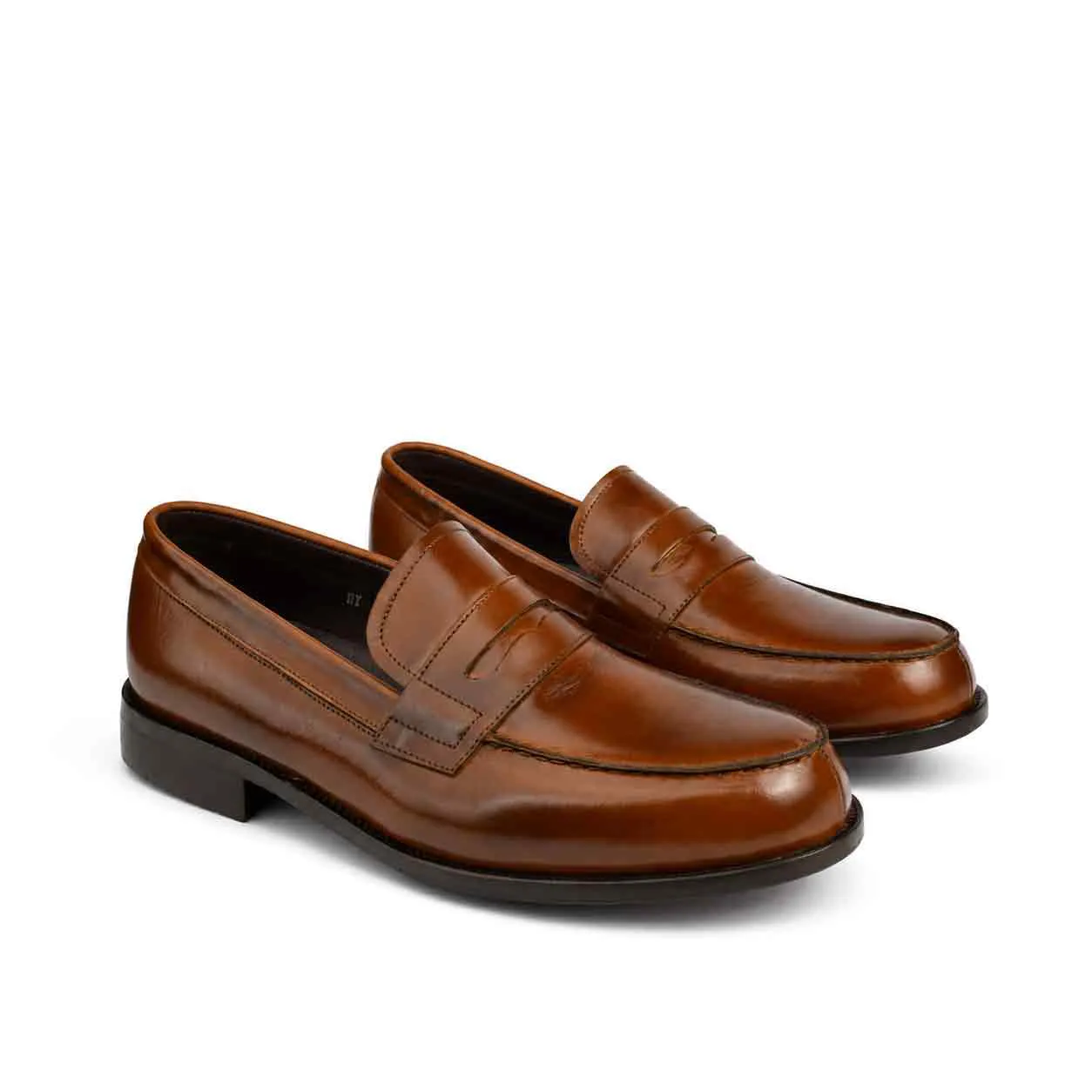 Moccasin pour homme confort 264 marron cuir miniature